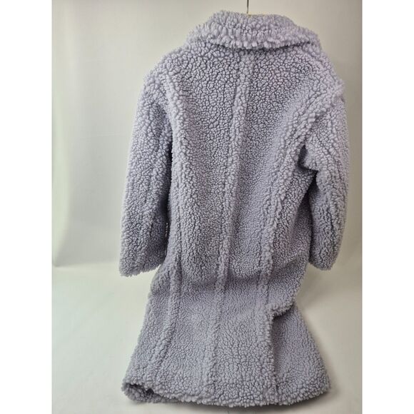 UGG Women's Violet Light Purple Gertrude Double Breasted Teddy Coat Size Medium - Picture 2 of 5